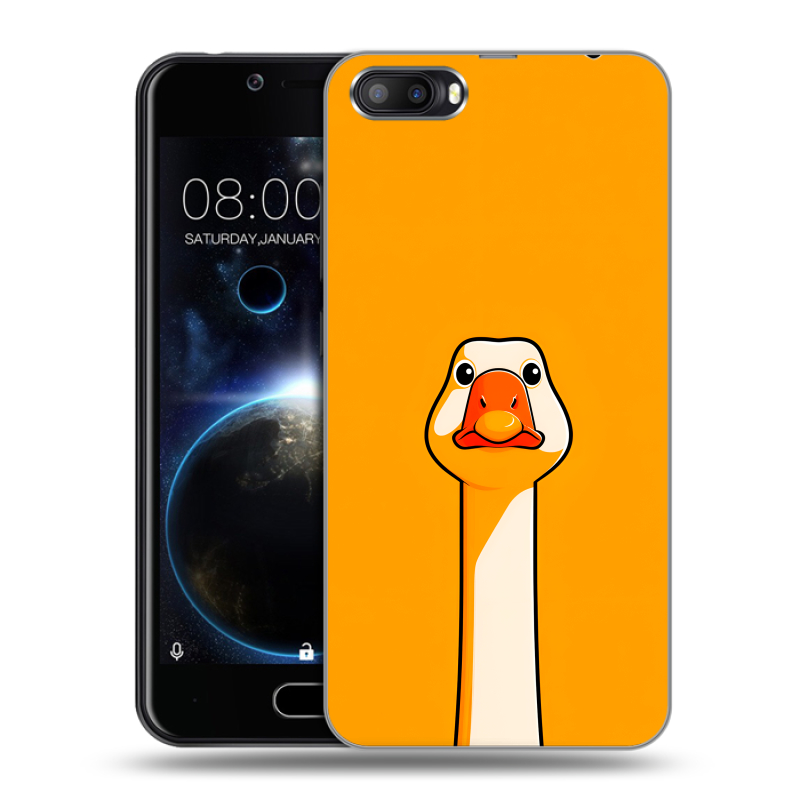Пластиковый чехол на Doogee Shoot 2 с принтом Смешная утка Пластиковый чехол на Doogee Shoot 2 с принтом Смешная утка