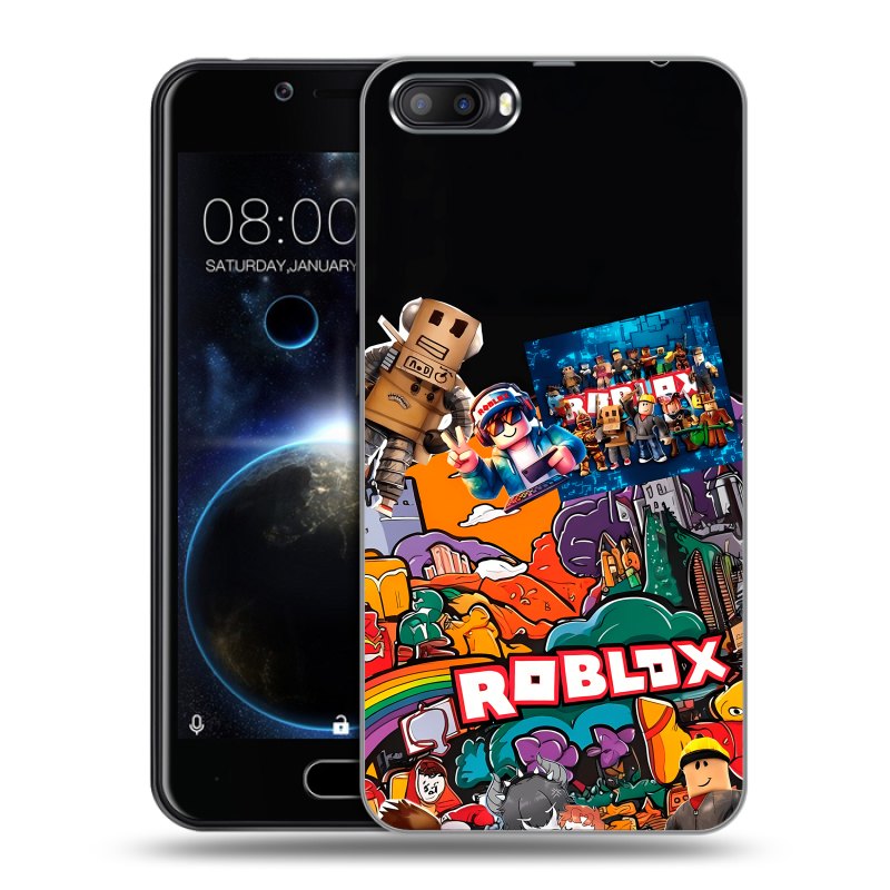 Пластиковый чехол на Doogee Shoot 2 с принтом Roblox Роблокс Пластиковый чехол на Doogee Shoot 2 с принтом Roblox Роблокс