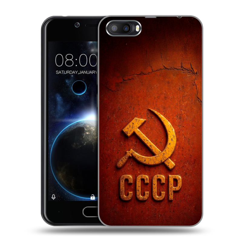 Пластиковый чехол на Doogee Shoot 2 с принтом Флаг Герб СССР Пластиковый чехол на Doogee Shoot 2 с принтом Флаг Герб СССР
