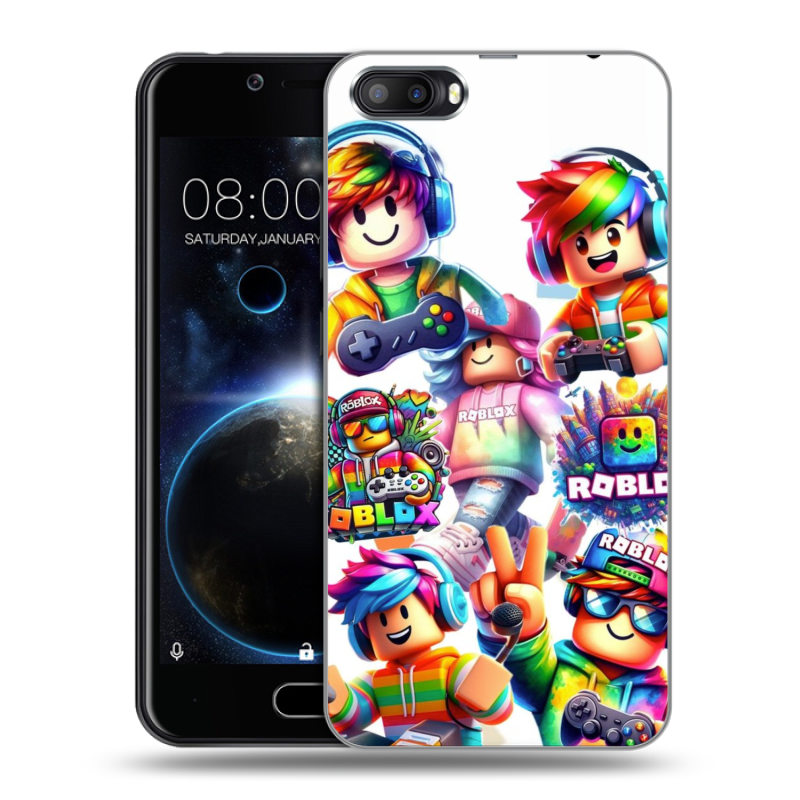 Пластиковый чехол на Doogee Shoot 2 с принтом Roblox Роблокс Пластиковый чехол на Doogee Shoot 2 с принтом Roblox Роблокс
