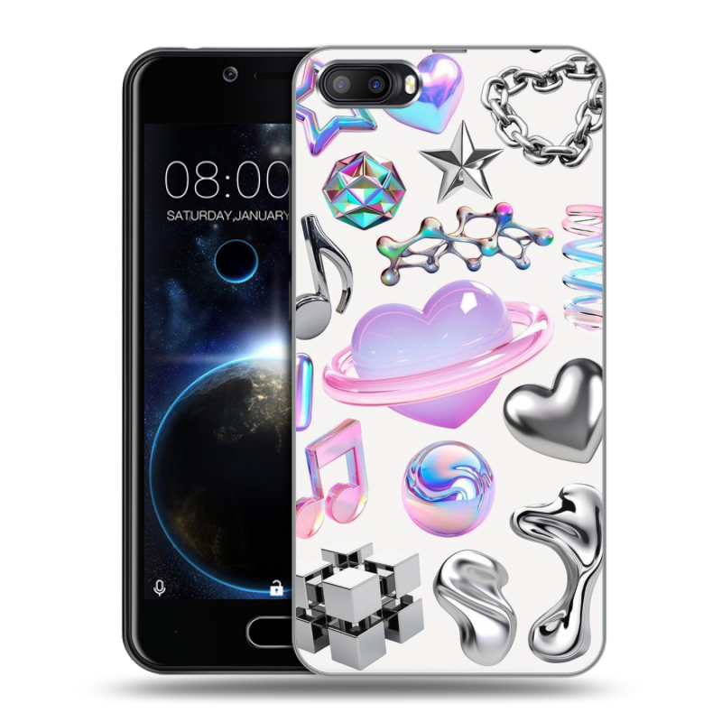 Пластиковый чехол на Doogee Shoot 2 с принтом Y2K Пластиковый чехол на Doogee Shoot 2 с принтом Y2K