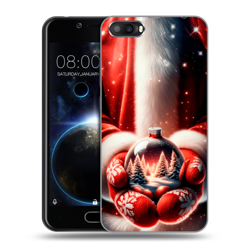 Пластиковый чехол на Doogee Shoot 2 с принтом Новый год Пластиковый чехол на Doogee Shoot 2 с принтом Новый год