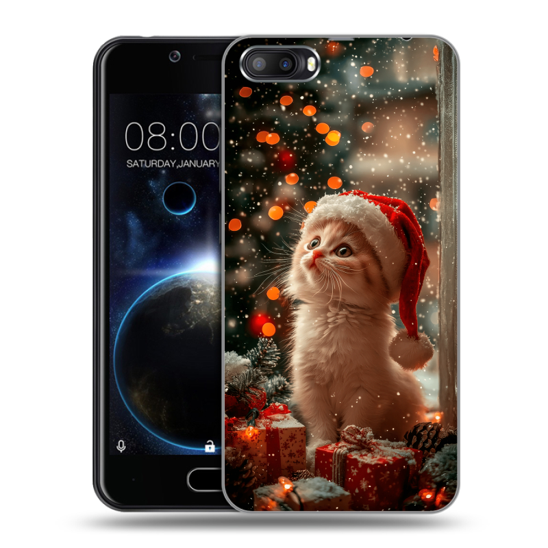 Пластиковый чехол на Doogee Shoot 2 с принтом Новый год Пластиковый чехол на Doogee Shoot 2 с принтом Новый год