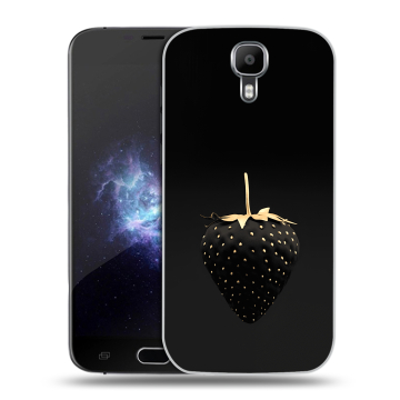 Пластиковый чехол на Doogee X9 Pro с принтом Черная клубника Пластиковый чехол на Doogee X9 Pro с принтом Черная клубника