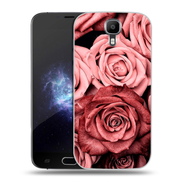 Пластиковый чехол на Doogee X9 Pro с принтом Цветы розы Пластиковый чехол на Doogee X9 Pro с принтом Цветы розы