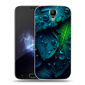 Пластиковый чехол на Doogee X9 Pro с принтом Листья Пластиковый чехол на Doogee X9 Pro с принтом Листья