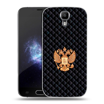 Пластиковый чехол на Doogee X9 Pro с принтом Герб России принт