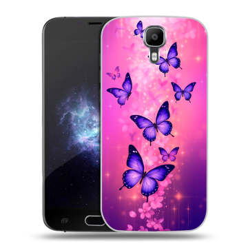 Пластиковый чехол на Doogee X9 Pro с принтом Бабочки Пластиковый чехол на Doogee X9 Pro с принтом Бабочки
