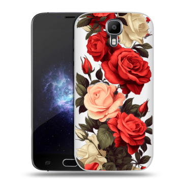 Пластиковый чехол на Doogee X9 Pro с принтом Розы Пластиковый чехол на Doogee X9 Pro с принтом Розы