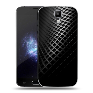 Пластиковый чехол на Doogee X9 Pro с принтом Текстура металла