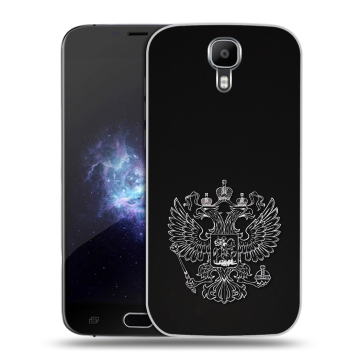 Пластиковый чехол на Doogee X9 Pro с принтом Герб России