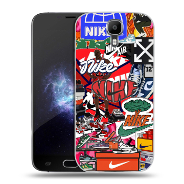 Пластиковый чехол на Doogee X9 Pro с принтом Найк Nike яркий Пластиковый чехол на Doogee X9 Pro с принтом Найк Nike яркий