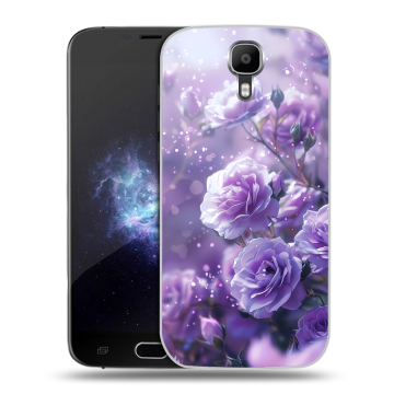 Пластиковый чехол на Doogee X9 Pro с принтом Розы цветы Пластиковый чехол на Doogee X9 Pro с принтом Розы цветы