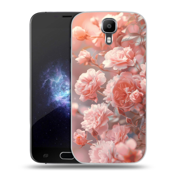 Пластиковый чехол на Doogee X9 Pro с принтом Розовые розы Пластиковый чехол на Doogee X9 Pro с принтом Розовые розы