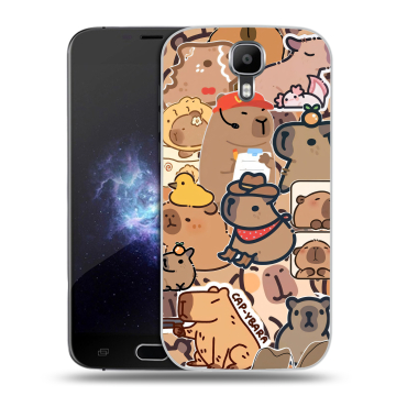 Пластиковый чехол на Doogee X9 Pro с принтом капибара Пластиковый чехол на Doogee X9 Pro с принтом капибара