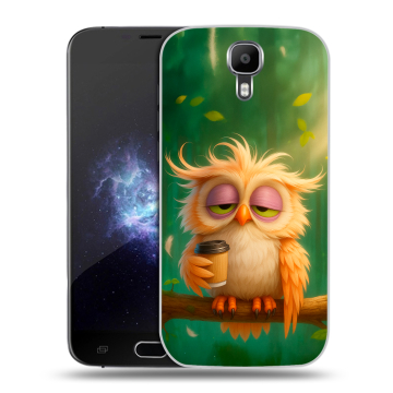 Пластиковый чехол на Doogee X9 Pro с принтом сова