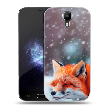 Пластиковый чехол на Doogee X9 Pro с принтом лиса
