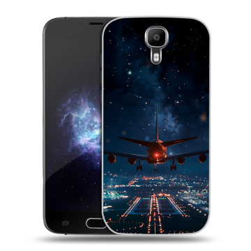 Пластиковый чехол на Doogee X9 Pro с принтом самолет