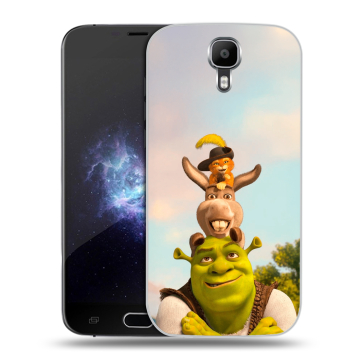 Пластиковый чехол на Doogee X9 Pro с принтом Шрек Shrek