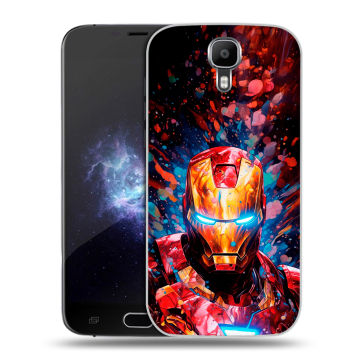 Пластиковый чехол на Doogee X9 Pro с принтом Железный человек Ironman Пластиковый чехол на Doogee X9 Pro с принтом Железный человек Ironman