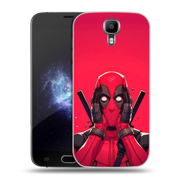 Пластиковый чехол на Doogee X9 Pro с принтом Дедпул Deadpool Пластиковый чехол на Doogee X9 Pro с принтом Дедпул Deadpool