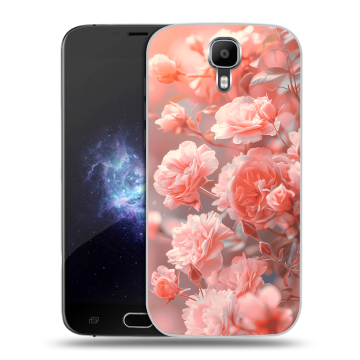 Пластиковый чехол на Doogee X9 Pro с принтом Розы цветы Пластиковый чехол на Doogee X9 Pro с принтом Розы цветы