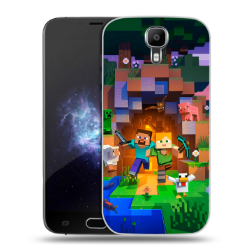 Пластиковый чехол на Doogee X9 Pro с принтом Майнкрафт Minecraft Пластиковый чехол на Doogee X9 Pro с принтом Майнкрафт Minecraft