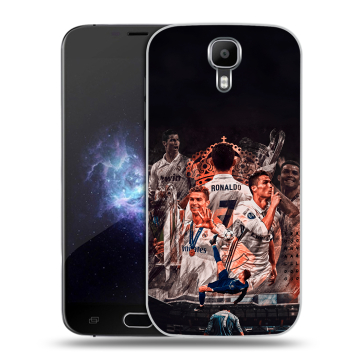 Пластиковый чехол на Doogee X9 Pro с принтом Реал Роналдо Real Ronaldo