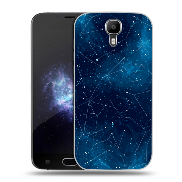 Пластиковый чехол на Doogee X9 Pro с принтом Космос звезды