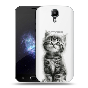 Пластиковый чехол на Doogee X9 Pro с принтом Котенок