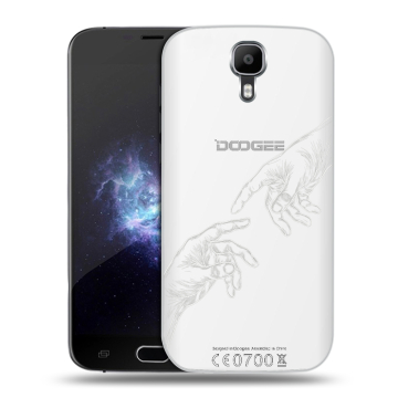 Пластиковый чехол на Doogee X9 Pro с принтом Сотворение мира