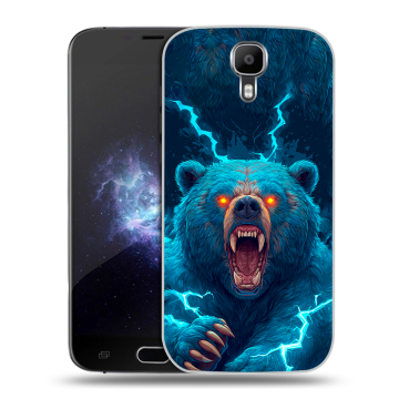 Пластиковый чехол на Doogee X9 Pro с принтом Медведь