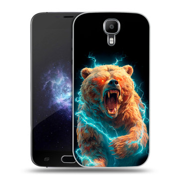 Пластиковый чехол на Doogee X9 Pro с принтом Медведь