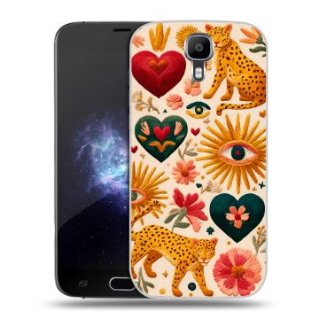 Пластиковый чехол на Doogee X9 Pro с принтом Модный принт