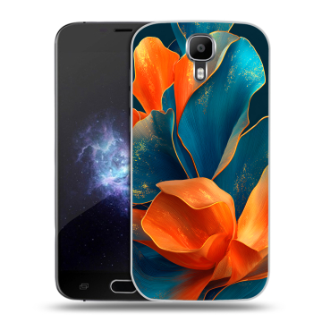 Пластиковый чехол на Doogee X9 Pro с принтом Цветы
