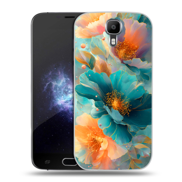 Пластиковый чехол на Doogee X9 Pro с принтом Цветы