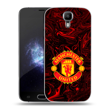 Пластиковый чехол на Doogee X9 Pro с принтом Manchester United