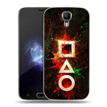 Пластиковый чехол на Doogee X9 Pro с принтом Squid Game Игра кальмара