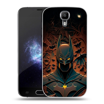 Пластиковый чехол на Doogee X9 Pro с принтом Batman Бэтмен