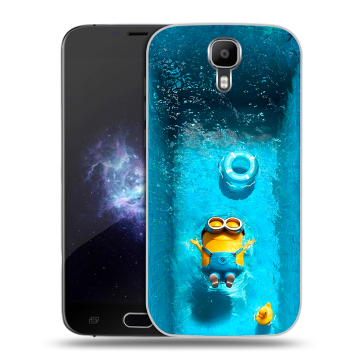 Пластиковый чехол на Doogee X9 Pro с принтом Миньоны Пластиковый чехол на Doogee X9 Pro с принтом Миньоны