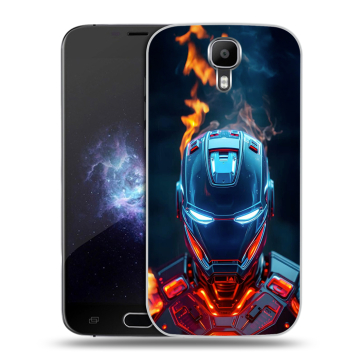 Пластиковый чехол на Doogee X9 Pro с принтом IronMan Железный человек Пластиковый чехол на Doogee X9 Pro с принтом IronMan Железный человек