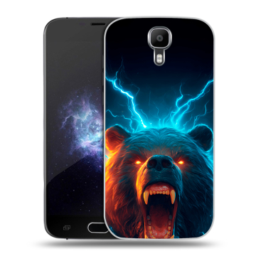 Пластиковый чехол на Doogee X9 Pro с принтом Медведь