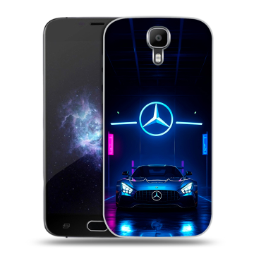 Пластиковый чехол на Doogee X9 Pro с принтом Mercedes Мерседес Пластиковый чехол на Doogee X9 Pro с принтом Mercedes Мерседес