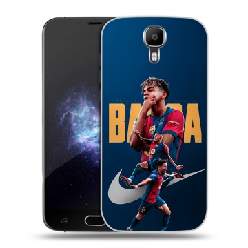 Пластиковый чехол на Doogee X9 Pro с принтом Барселона Barca Yamal Пластиковый чехол на Doogee X9 Pro с принтом Барселона Barca Yamal