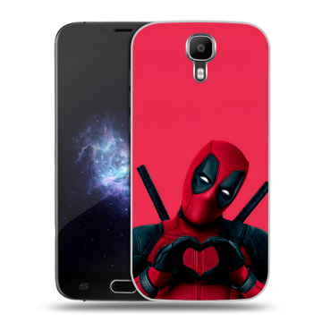 Пластиковый чехол на Doogee X9 Pro с принтом Дедпул Deadpool Пластиковый чехол на Doogee X9 Pro с принтом Дедпул Deadpool