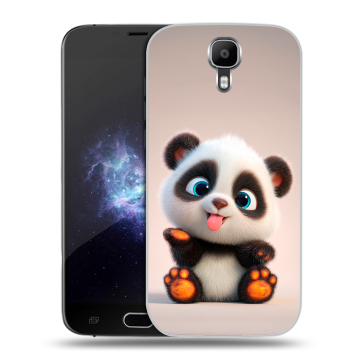 Пластиковый чехол на Doogee X9 Pro с принтом милая панда Пластиковый чехол на Doogee X9 Pro с принтом милая панда