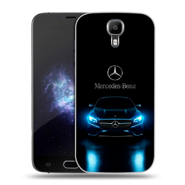 Пластиковый чехол на Doogee X9 Pro с принтом Mercedes Мерседес