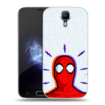 Пластиковый чехол на Doogee X9 Pro с принтом Spiderman Человек паук