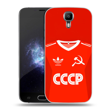 Пластиковый чехол на Doogee X9 Pro с принтом Флаг Герб СССР
