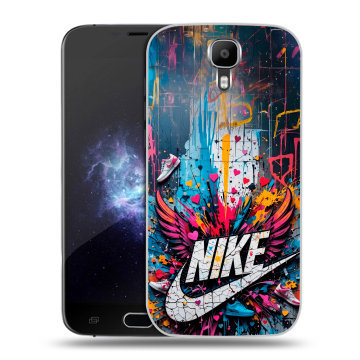 Пластиковый чехол на Doogee X9 Pro с принтом Nike Найк Пластиковый чехол на Doogee X9 Pro с принтом Nike Найк